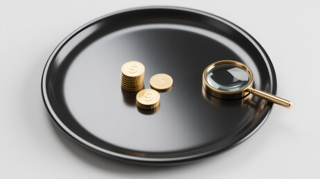 黑盘金器简约静物
