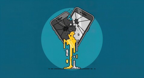 智能手机掉落与保护对比