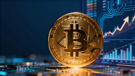 比特币与金融图表展示