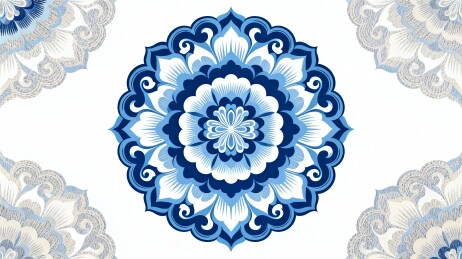 传统缠枝纹国风主视觉