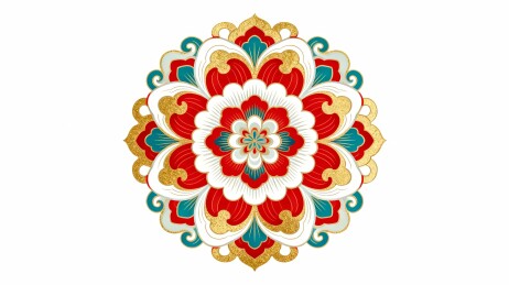 传统缠枝纹国风主视觉