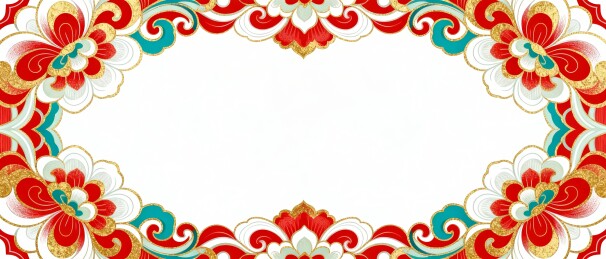 传统缠枝纹国风主视觉