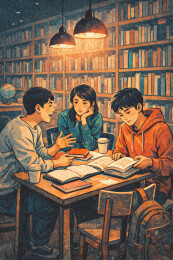 图书馆小组研读交流