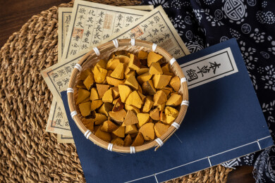 东方中式场景下的陈皮八仙果零食美食