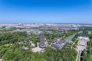 扬州大明寺栖灵塔城市建筑风景