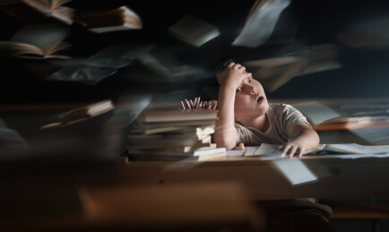 学习压力创意人物摄影