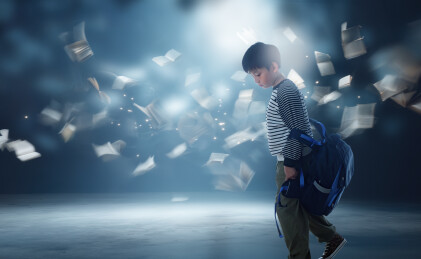 学习压力人物创意摄影