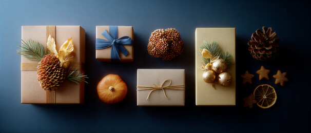 节日礼物与装饰摆件组合
