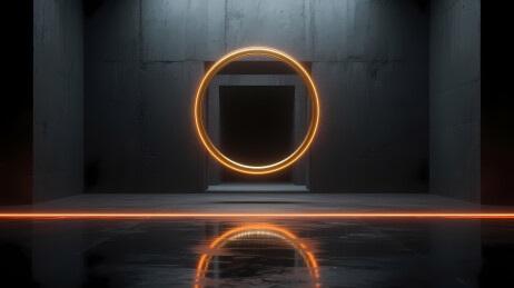 发光橙环科技空间