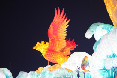 四川自贡：鲲鹏耀灯城，神话入画来