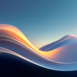 抽象流动丝带地貌   