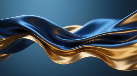 深蓝金丝带动感飘逸