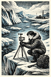 北极冰川监测科考