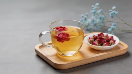 玫瑰花茶静物拍摄