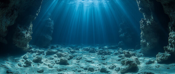 照进水中的光线