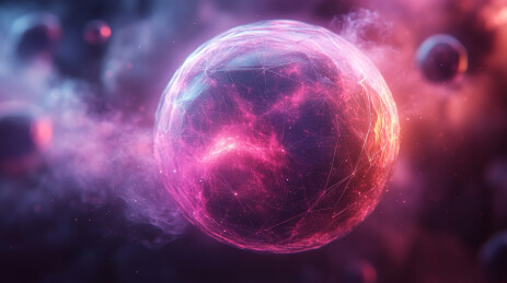发光的球形能量体