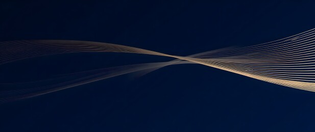 深蓝背景金色线条流动图案