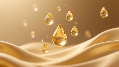 金色液滴闪耀布料