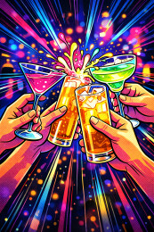 夜店鸡尾酒干杯时刻