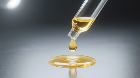 金黄液滴透明滴管