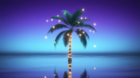 梦幻灯饰棕榈树