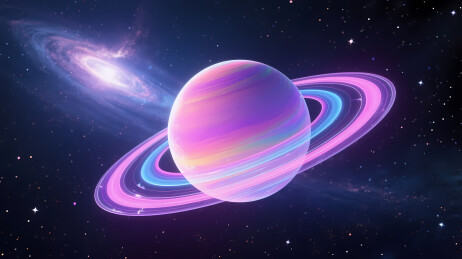 梦幻渐变色土星
