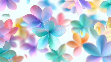 彩色鸡蛋花花卉背景