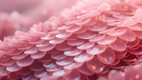 粉色渐变鳞片特写