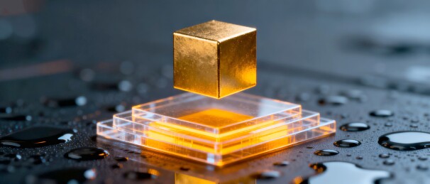 金立方悬浮轻奢科技概念装置