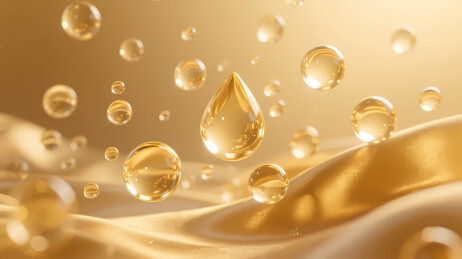 金色液滴流动渐变