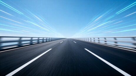 高速公路上的动感光影