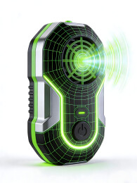 绿色发光网格便携空气净化器