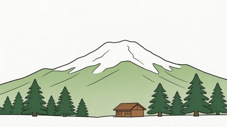 山林小屋治愈系文旅主视觉