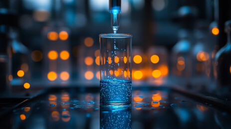 滴管滴入液体的烧杯