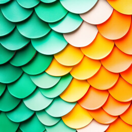 彩色鳞片状图案