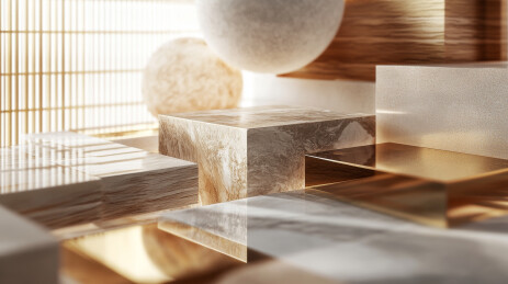 大理石台阶光影艺术