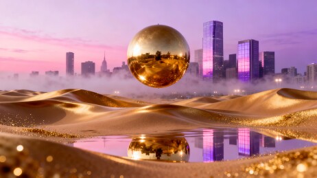 金球轻奢风都市金融发布会背景