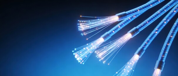 光纤传输光束科技感画面