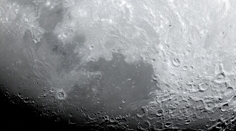 月球表面撞击坑月海背景