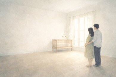 新家婴儿房的微光