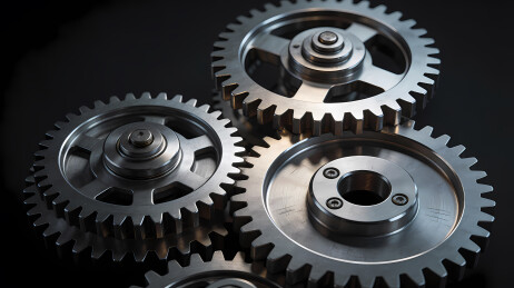 银色齿轮工业风