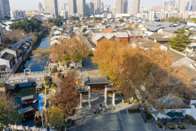 常州青果巷航拍 江南水乡古镇航拍