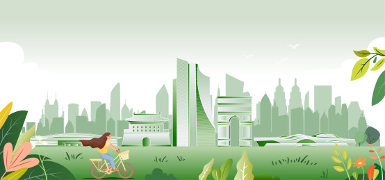 廊坊地标建筑旅游插画