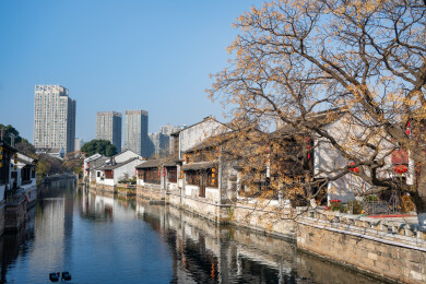 常州青果巷航拍 江南水乡古镇航拍