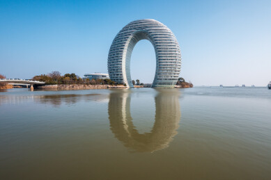 浙江省湖州市太湖月亮湾风光