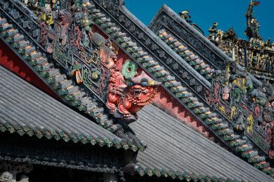 广州陈家祠建筑装饰陶塑与灰塑