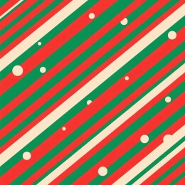 红绿斜纹白点插画