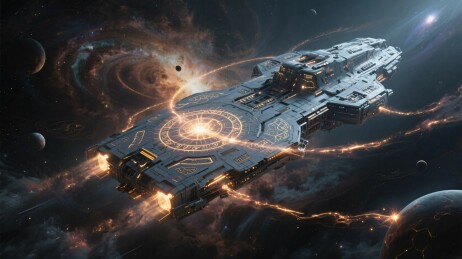 科幻太空战舰航天器