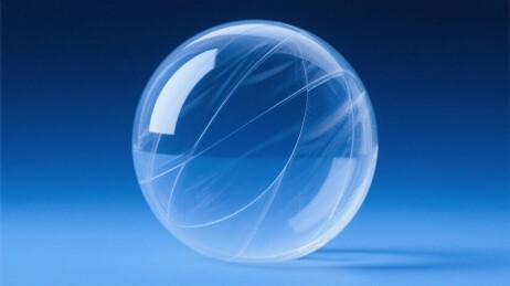 透明球形物体展示