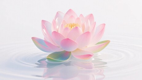 粉色莲花插画